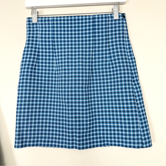 ZARA BLAZER CHECKED CROPPED LAPEL COLLAR & SKIRT - Picture 12 of 16